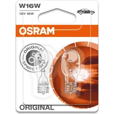 Osram, Autolampe, Glass Wedge Base (W16W)
