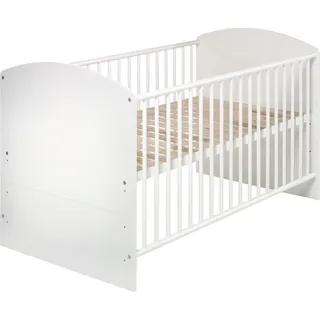Schardt Kombi-Kinderbett 70x140 cm Classic White inklusive Umbaukit - Weiß