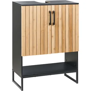 Beliani Waschbeckenunterschrank 60 x 80 x 30 cm Beige