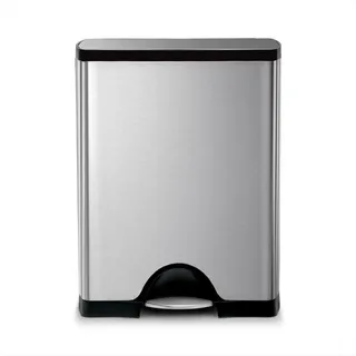 simplehuman Treteimer 50 l Silber