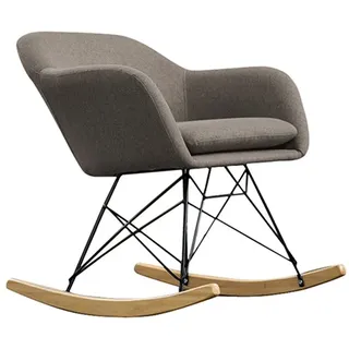 KAWOLA Schaukelsessel Stella Polyester 62 x 73 x 75 cm Braun
