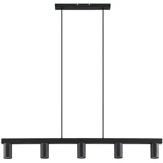 Lindby Pendelleuchte Baliko (Modern) in Schwarz aus Metall (5 flammig, GU10) - Deckenlampe Esstischlampe Hängelampe Hängeleuchte Wohnzimmerleuchte