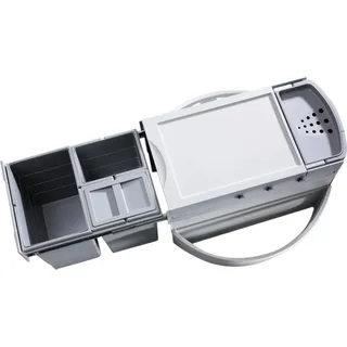 HAILO AS Rondo Comfort 20/10/10/D/KS/ME mit 40 Liter Abfallvolumen / Abfallsorter / Mülleimer - Grau