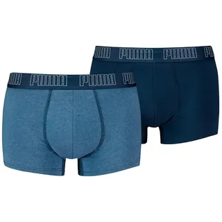 Puma Boxer Trunk Boxershorts Herren Everyday Unterhose Pant Unterwäsche 2er Pack, Farbe:007 - Denim, Bekleidungsgröße:L, 007 - Denim, L