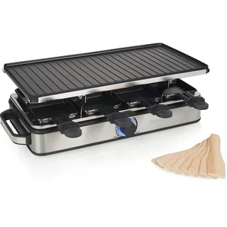 Princess Raclette-Grill 8 Personen 1400 W Silber