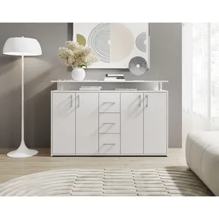 HBZ Drivno Sideboard 139 x 90 x 34 cm weiß