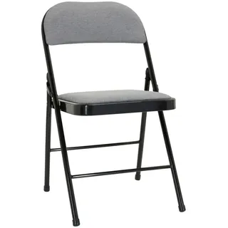 MID.YOU Klappstuhl 44 x 80 x 49 cm schwarz