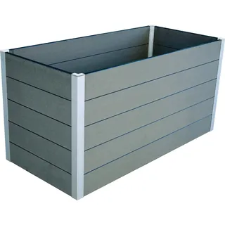 WPC Hochbeet Hellgrau 75 cm x 150 cm x 70 cm