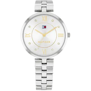 Tommy Hilfiger Ella 34 Mm Damenuhr - Silver / Yellow Gold - One Size