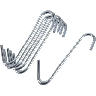 6x Räucherhaken aus Stahl für Räucheröfen für Wurst und Fleisch 6x4,5cm