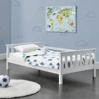 [en.casa] Kinderbett Nuuk 70x140 cm Weiß