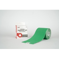 Nasara Original Kinesiologie Physio Tape für Sport und Medizin, Rollengröße 7.5cm x 5m, Grün