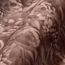 Bild Vliestapete 3D Blumen Rosa Weiß