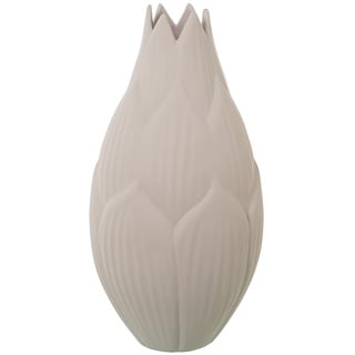 Bodenvase aus Keramik, roh, matt, Artischocke, 26 x 26 x 50 cm