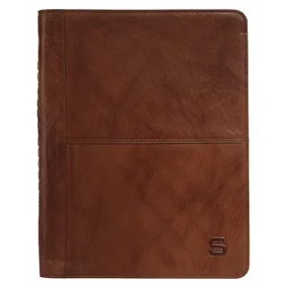 Spikes & Sparrow Dokumententasche "NOTEBOOK COVER", echt Leder, cognac