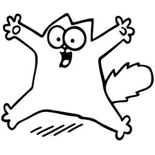 Ambiance Sticker Lustiger Katzen-Kühlschrankaufkleber für Küche und Esszimmer Selbstklebende Dekoration für die Kühlschranktür Schwarz - 35 x 40 cm