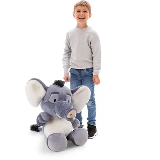 NICI Elefant El-flora 70 cm Grau