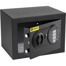 Bild von HV17E Tresor Safe mit Elektronischem Schloss, 17x23x17cm (HxWxD), Carbon Satin Schwarz