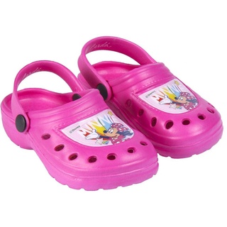 Disney Minnie Mouse Clogs für Mädchen, Sandalen Minnie Maus, Geschenk für Mädchen, Größe EU 30/31 | Fuchsie