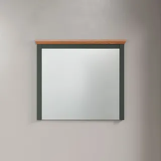 Garderobenspiegel HOME AFFAIRE "Vienna", grün (tannengrün, eiche), B:77cm H:68cm T:6cm, FSC-zertifizierter Holzwerkstoff, Spiegel, Garderobenspiegel, Wandspiegel in matter Optik mit Rahmen - (B/T/H) 77/6/68 cm