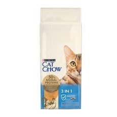 15kg Special Care 3 în 1 Cat Chow Hrană uscată pisici - Curcan