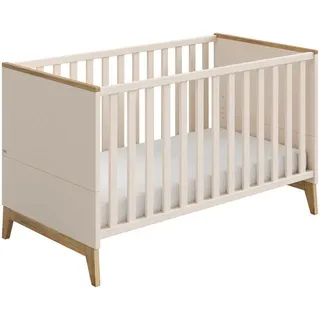 Paidi Gitterbett , Eichefarben, Beige , Holzwerkstoff , 85.40x76.20x144.60 cm , Blauer Engel, Goldenes M , Babymöbel & Kindermöbel, Babyzimmer, Babybetten, Gitterbetten