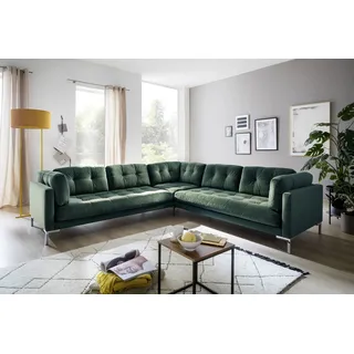 trends by hg »Landau U-Form« in Cord-Stoff mit Metallfuß,