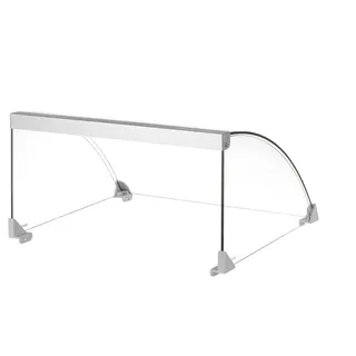 HENDI Glasabdeckung, für Rollengrill, - 9 Rollen 268605, 470x401x(H)250mm