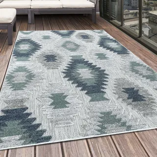 Ayyildiz Outdoor-Teppich Bahama I blau, 200 x 140 cm, 100 % Polypropylen,
