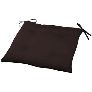 FORNOR 82146 Stuhlkissen, 40 x 40 x 8 cm, Braun