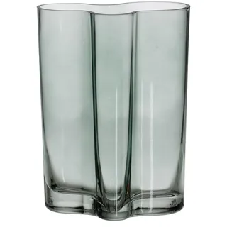 BigBuy Home Vase, blau, Glas, 15 x 9 x 20,5 cm