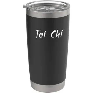 Tai Chi Anfänger/Tai Chi Studenten/Tai Chi Kalligraphie Doppelwandiger Edelstahl-Thermobecher