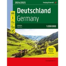 Deutschland, Autoatlas 1:200.000, 2024/2025, freytag & berndt