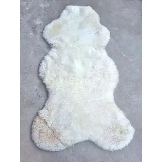 Provellus Premium Merino Schaffell Schaffelle Fell Lammfell Natur geschoren dichte Wolle (Naturweiß, 120-130cm x 70-75cm)