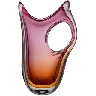 RITUALI Domestici - LALIRA Vase Rosa, 19 x 8 x 32 h cm, Kollektion aus Glas