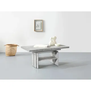 Hela Funktionscouchtisch Henner Grau Holz 110 x 53 x 68 cm