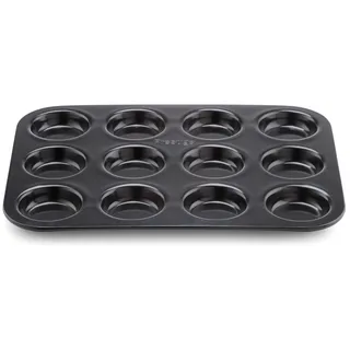 Prestige Inspire Brötchen Backform - Backblech mit 12 Mulden - Antihaftbeschichtung - Robuster Kohlenstoffstahl - 40 x 26,5 x 2 cm