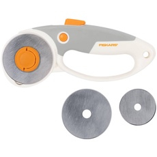 Bild Duoloop Titan-Rollschneider, Rollmesser mit Schlaufengriff, Rechts- und Linkshändig, Klingen-Durchmesser: 45 mm und 60 mm, Orange/Weiß/Grau, 1066048