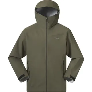 Bergans Essentials 2,5L Shell Regenjacke Herren Dark Green Mud L
