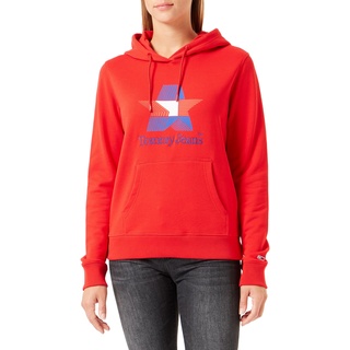 Tommy Jeans Damen TJW REG TJ Star DW0DW17690 Hoodies, Rot, M