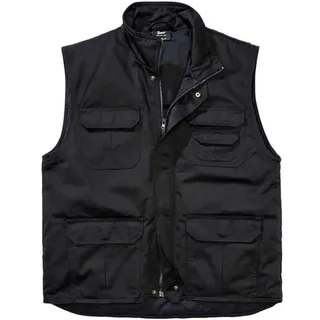 Brandit Textil Brandit Safari Weste schwarz, Größe 5XL