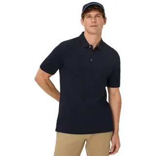 Brax Poloshirt dunkelblau kurzarm mit 3 Knöpfen - Dunkelblau