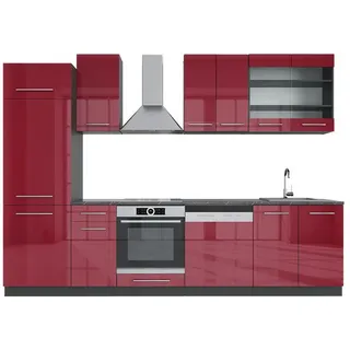 Vicco Küchenzeile Fame-Line 300 cm rot