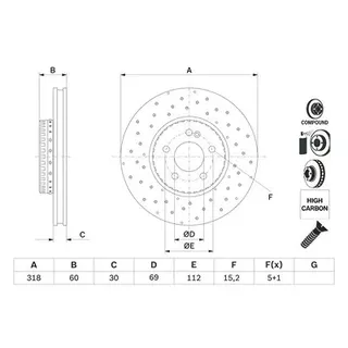 Bosch Bremsscheibe BOSCH 0 986 479 H37