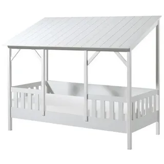 Vipack Hausbett mit Dach weiß