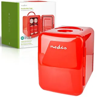 Nedis Kafr120crd Mini-Kühlschrank 4 l 27 cm hoch Rot