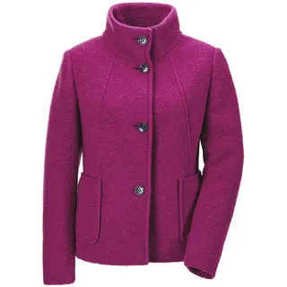 GOLDNER Wolljacke »Kurzgröße Wollmix Jacke mit Stehkragen«, pink