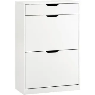 SoBuy Schuhschrank 60 x 90 x 30 cm mit Schubladen / weiß