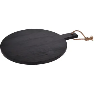 Rundes Schneidebrett mit Gummiholzgriff, ideal für Lebensmittel, Ø 40 cm