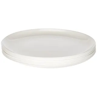 H&H H+H Packung mit 6 Tellern opal Premiere Pizza weiß 32cm